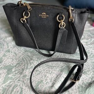 Coach Black Leather Women's Bag